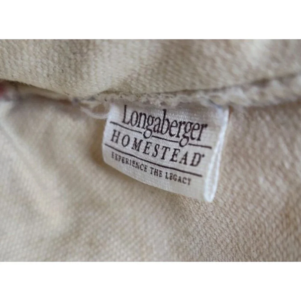 Longaberger Old Glory Small Tote Bag  Double Handle Red White Blue 8